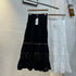 Women Lacey Patch Work Embroidered Mid Length Skirts